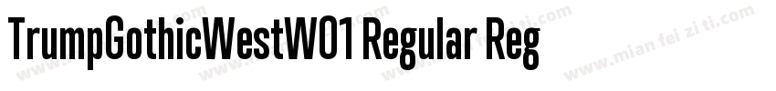 TrumpGothicWestW01 Regular Regular字体转换